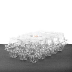 15'li Plastik Yumurta Viyolü (200 Adet) - Thumbnail