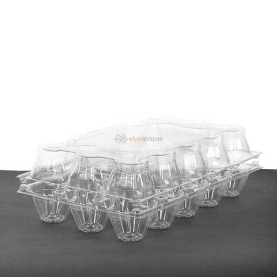 15'li Plastik Yumurta Viyolü (200 Adet)