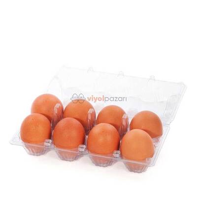 8 Li Şeffaf Yumurta Viyolü 200 Adet