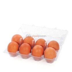 8 Li Şeffaf Yumurta Viyolü 400 Adet - Thumbnail