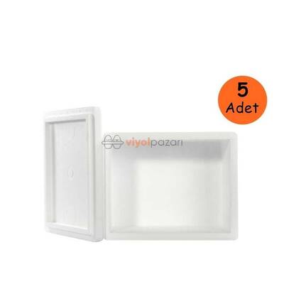 Strafor Köpük Kutu (26.6x16.2x15.5)cm 1 kg - 5 Adet D-2