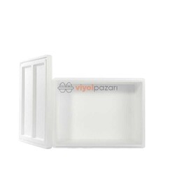 Viyol Pazarı - Strafor Köpük Kutu (26.6x20,7x17,3)cm 1,5 kg - 10 Adet D-3