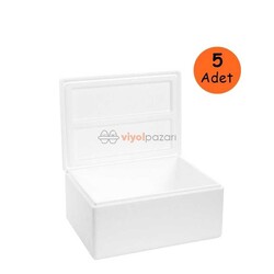 Strafor Köpük Kutu (28,8x23x16,5) cm 2kg - 5 Adet D-4 - Thumbnail