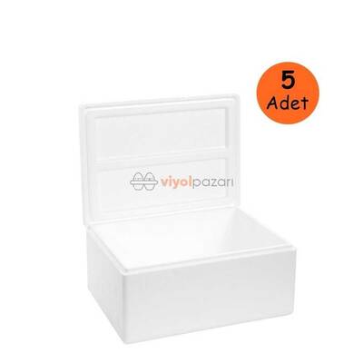 Strafor Köpük Kutu (28,8x23x16,5) cm 2kg - 5 Adet D-4