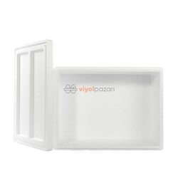 Viyol Pazarı - Strafor Köpük Kutu (28,8x23x16,5) cm 2kg - 8 Adet D-4