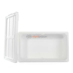 Viyol Pazarı - Strafor Köpük Kutu (56x43x30) cm 20kg - 1 Adet K-1